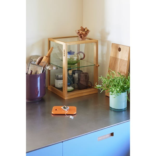 Витрина от декор от дъб  в естествен цвят 30x42x30 cm Poetic – Hübsch-image-1