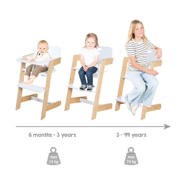 Бял стол за хранене Nature UP – Roba-image-3