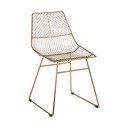 Метален трапезен стол в златист цвят District – Premier Housewares