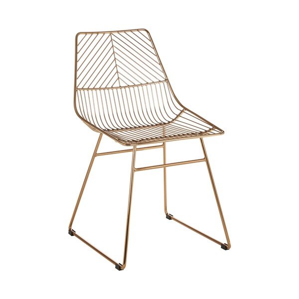 Метален трапезен стол в златист цвят District – Premier Housewares