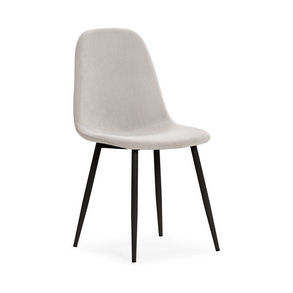 Кремави тапицирани трапезни столове в комплект 4 бр. Minka – Marckeric