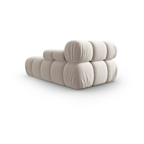 Бежов кадифен модул за диван (десен ъгъл) Bellis – Micadoni -image-4