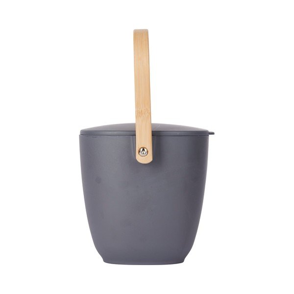 Тъмносив бамбуков контейнер за компостируеми отпадъци Natural Elements - Kitchen Craft-image-3