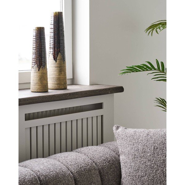 Кафява керамична висока ваза (височина 39 cm) – House Nordic-image-3