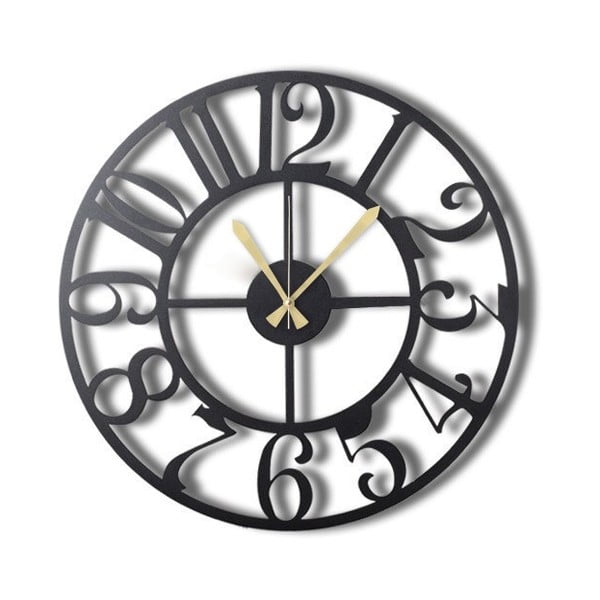 Метален стенен часовник The Old Times, ø 50 cm - Bystag