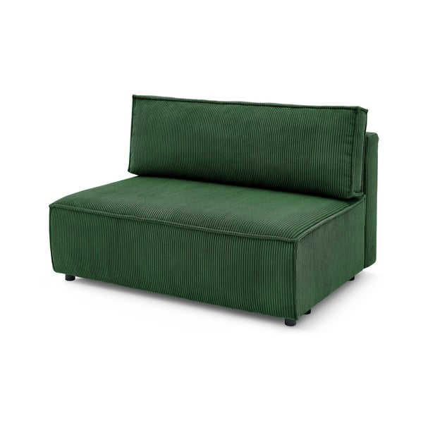 Модул за диван от зелен велур, централна част Nihad modular - Bobochic Paris