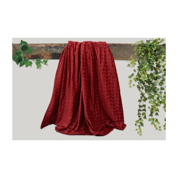 Червено одеяло Embos, 200 x 135 cm - Dolce Bonita