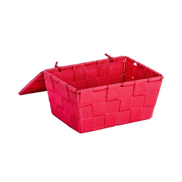 Červený košík s víkem Wenko Adria-image-1