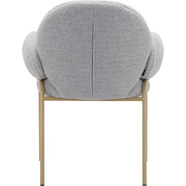 Светлосиви тапицирани трапезни столове в комплект с подлакътници 2 бр. Iwama – Støraa-image-4