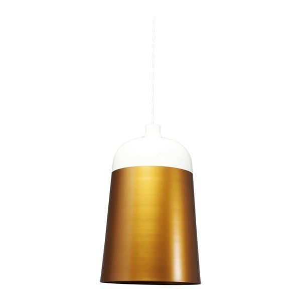 Bílé stropní svítidlo s detaily ve zlaté barvě Kare Design La Oila, ⌀ 33 cm