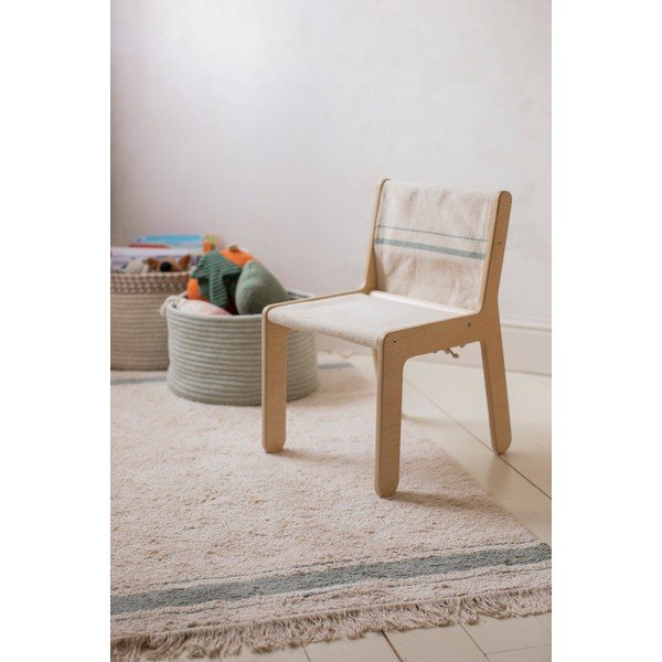 Детски стол в бежов и естествен цвят Vintage Blue – Lorena Canals-image-1