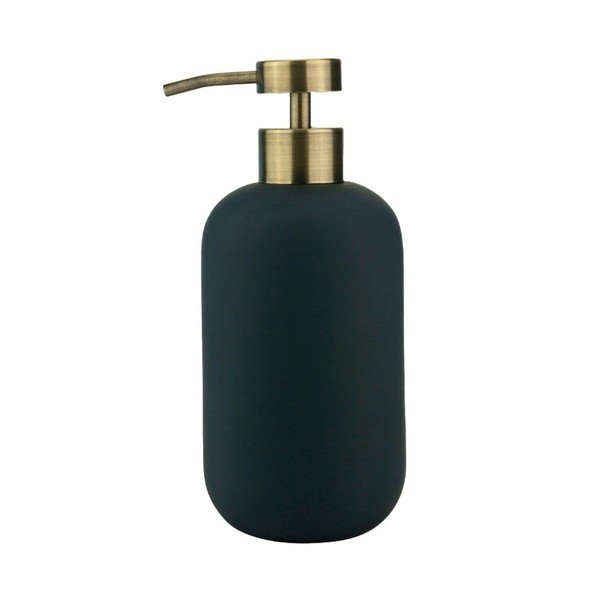 Антрацитен керамичен диспенсер за сапун 200 ml Lotus – Mette Ditmer Denmark