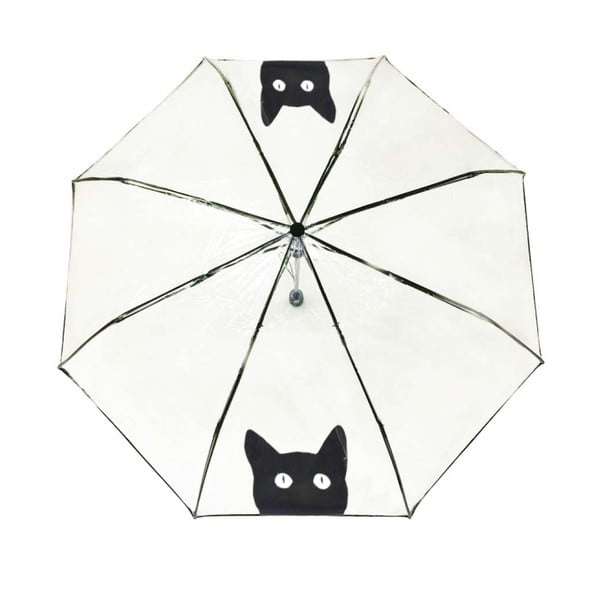 Transparentní skládací deštník Cat Animal