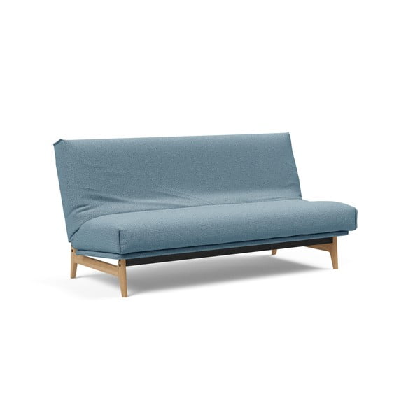 Светлосин разтегателен диван със свалящо се покривало Elegant Mixed Dance Light Blue, 92 x 200 cm Aslak - Innovation