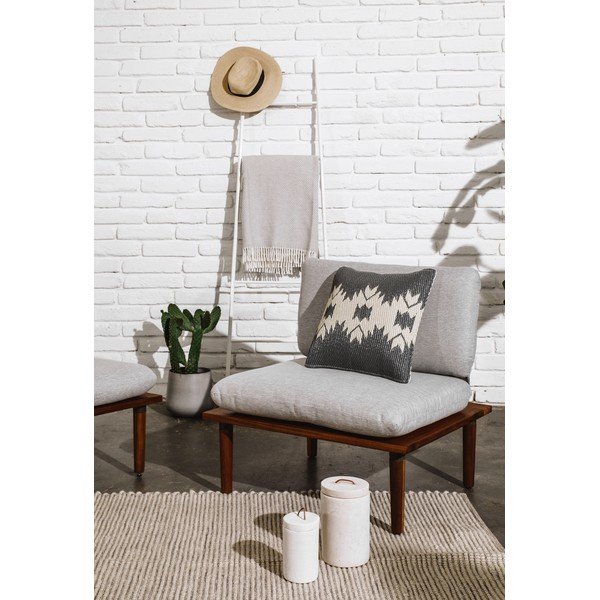 Сива външна възглавница Сива, 42 x 42 cm Miramar - Fab Hab-image-2