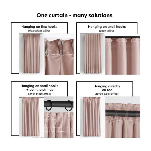 Светлорозова затъмняваща завеса 400x225 cm Velto – Filumi-image-3