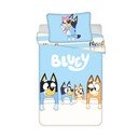 Синьо  памучно спално бельо за детско креватче 100x135 cm Bluey – Jerry Fabrics