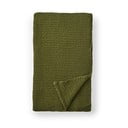 Зелено памучно одеяло 150x200 cm Jaipur Chunky Waffle – Pineapple Elephant