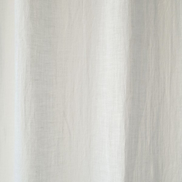 Бяла ленена олекотена завеса с тунел Daytime, 275 x 130 cm - Linen Tales-image-1