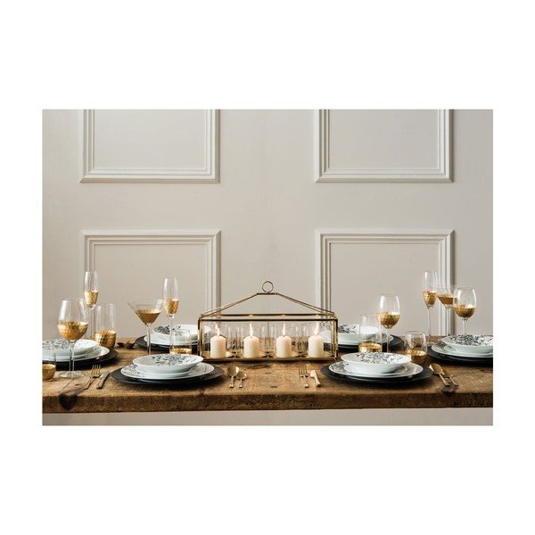 Sada 4 sklenic na šampaňské z ručně foukaného skla Premier Housewares Deco, 2,1 dl-image-2