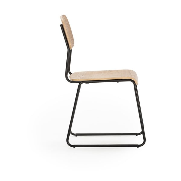 Трапезни столове в комплект от 2 бр. от декор от ясен в естествен цвят Aira – Marckeric-image-3