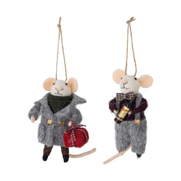 Текстилни Коледни украси в комплект 2 бр. 8 cm Peo – Bloomingville
