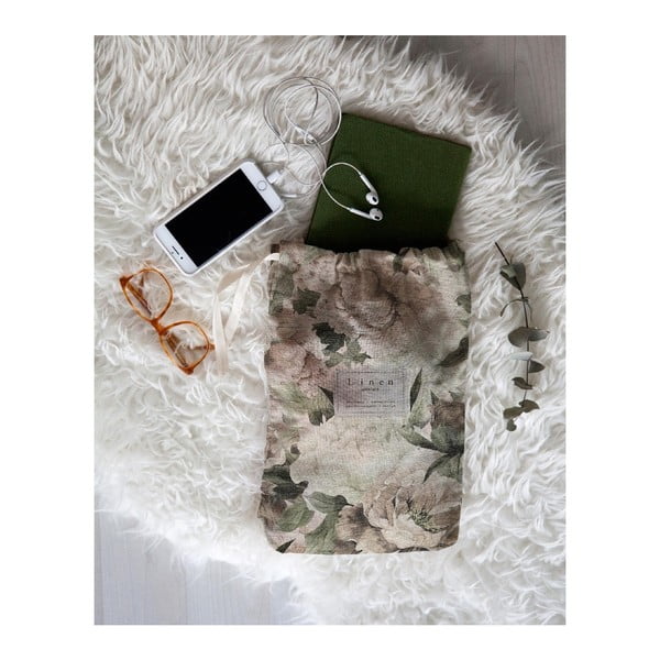 Пътна чанта с ленено платно Lily, дължина 44 cm - Really Nice Things-image-1