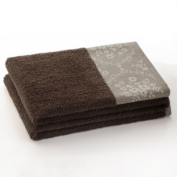 Кафява памучена кърпа от тери 50x90 cm Crea – AmeliaHome