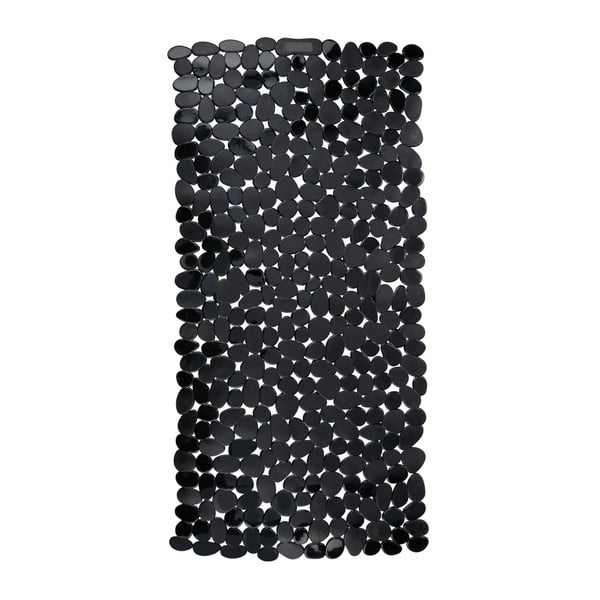 Черна неплъзгаща се постелка за баня , 71 x 36 cm Paradise - Wenko
