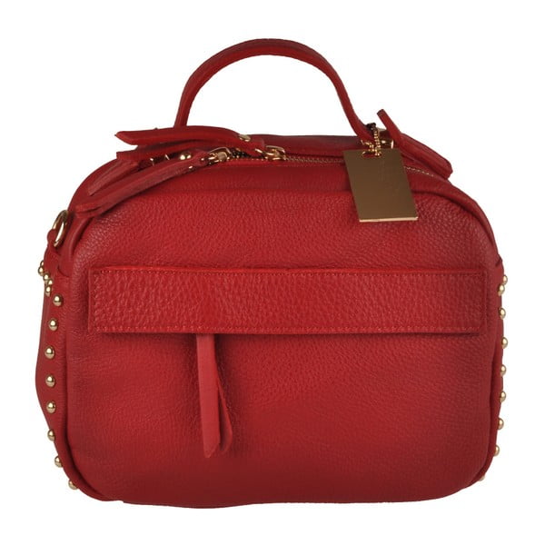 Červená kožená kabelka Matilde Costa Rafaela