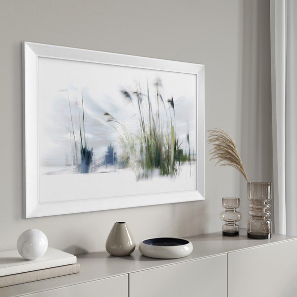 Печатна картина с включена рамка 56x75 cm Blue Grasses – Styler-image-2