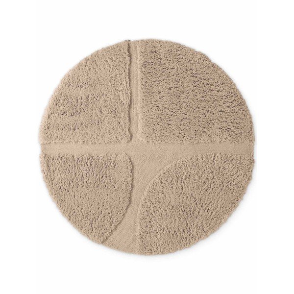 Бежов ръчно изработен кръгъл килим ø 160 cm Lambeth Jasper – Ted Baker