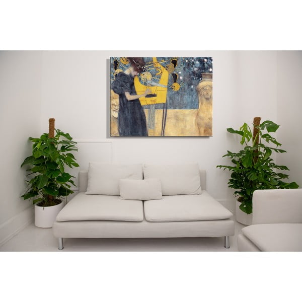 Репродукция на картина на Густав Климт - , 90 x 70 cm Music - Fedkolor-image-1