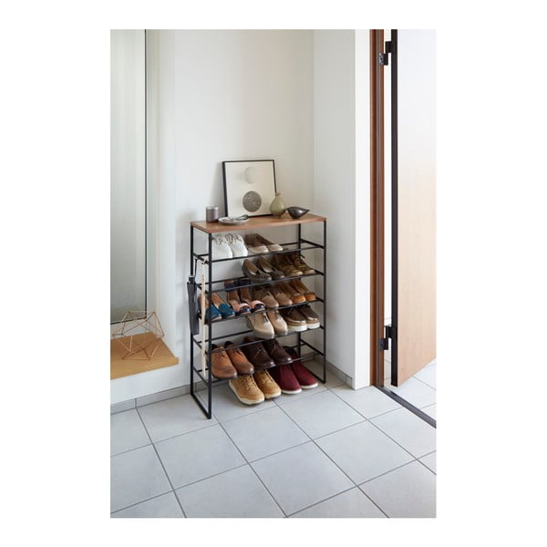 Черна метална стойка за обувки Tower – YAMAZAKI-image-2