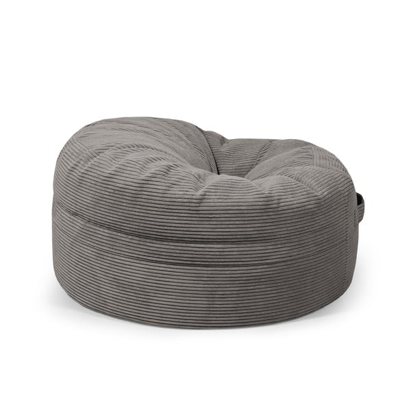 Черен пуф от рипсено кадифе Roll 105 – SLOWDOWN-image-2