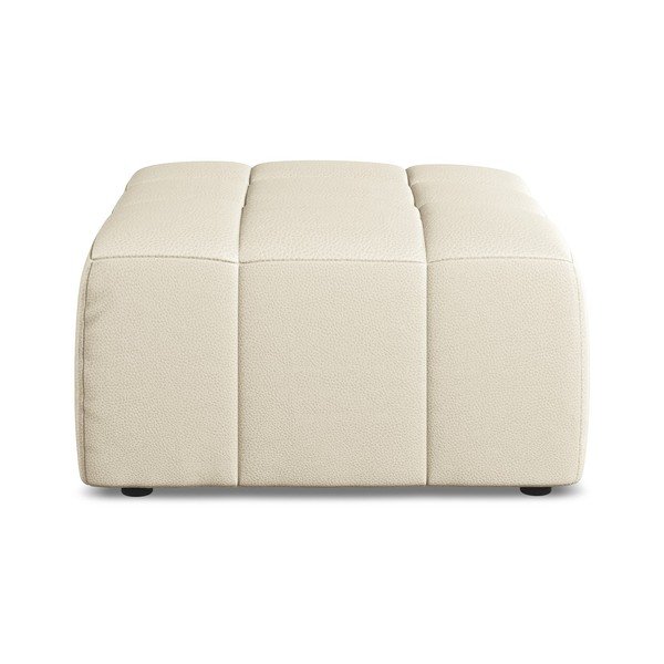 Бежова табуретка  от изкуствена кожа Aloha – Makamii