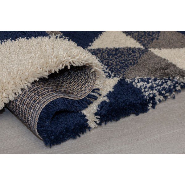 Тъмносин килим Nuru, 80 x 150 cm - Flair Rugs-image-3