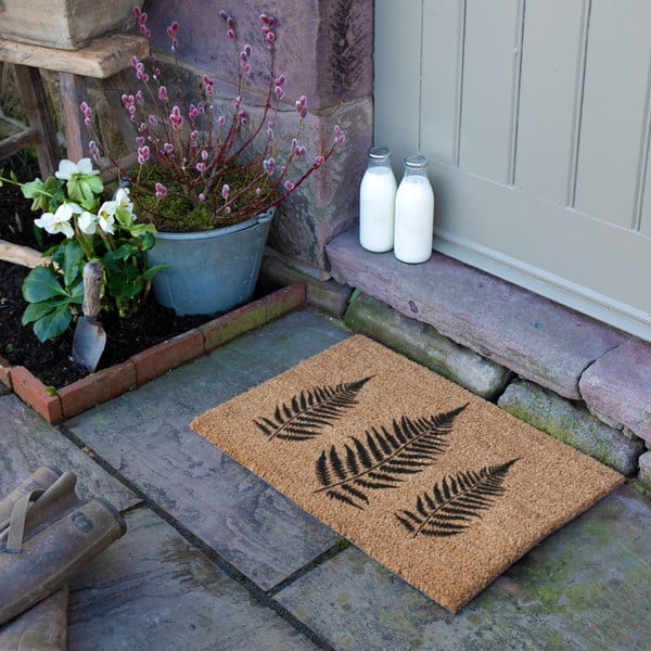Изтривалка от кокосови влакна 40x60 cm Fern Leaf – Artsy Doormats-image-3