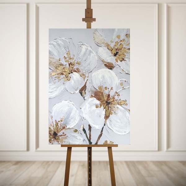 Картина с ръчно изрисувани елементи 70x100 cm Petal Glow – Styler-image-3