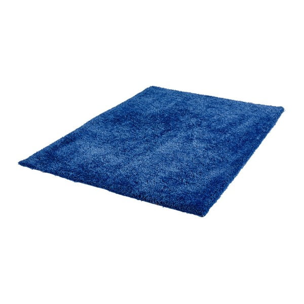 Tmavě modrý ručně vyráběný koberec Obsession My Touch Me Azur, 60 x 110 cm