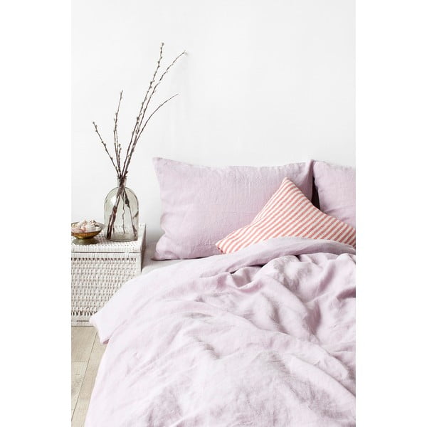 Калъфка за възглавница от ленен плат в цвят лавандула, 70 x 90 cm - Linen Tales-image-1