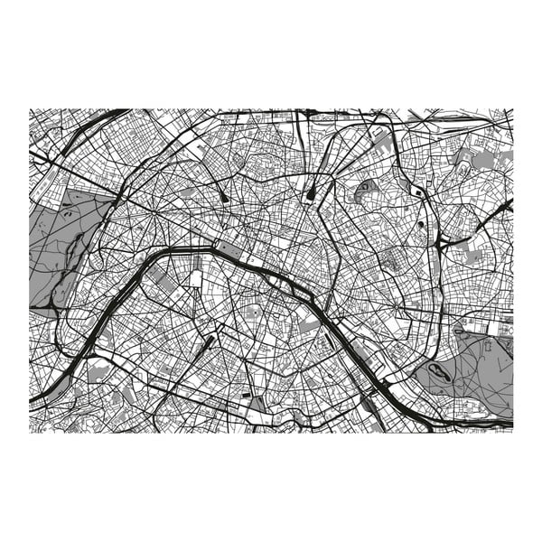Obraz Homemania Maps France Black, 70 x 100 cm
