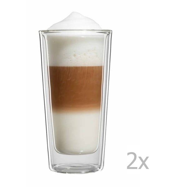 Sada 2 velkých sklenic na latte macchiato bloomix Milano