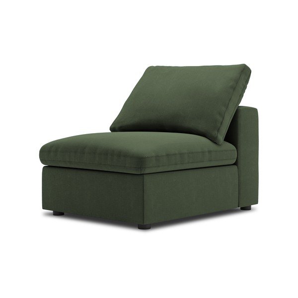 Тъмнозелена средна част на модулен диван от велур Galaxy - Windsor & Co Sofas-image-2