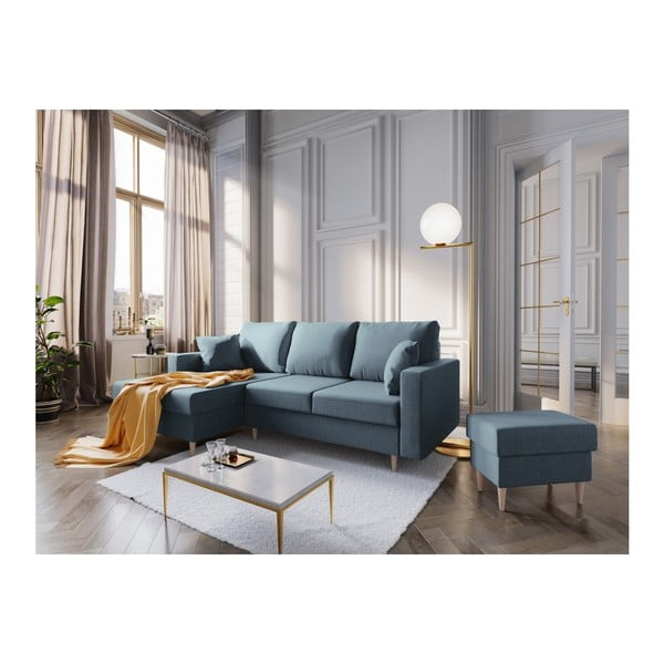Син пуф Aubrieta, 60 x 45 cm - Mazzini Sofas-image-4