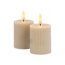 Сиви светлинни декорации в комплект от 2 Smilla - Sirius