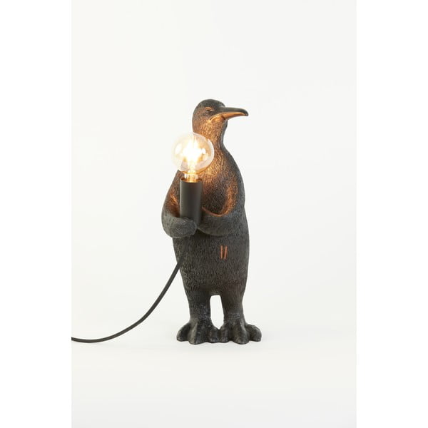 Черна настолна лампа (височина 34 cm) Penguin - Light & Living-image-3