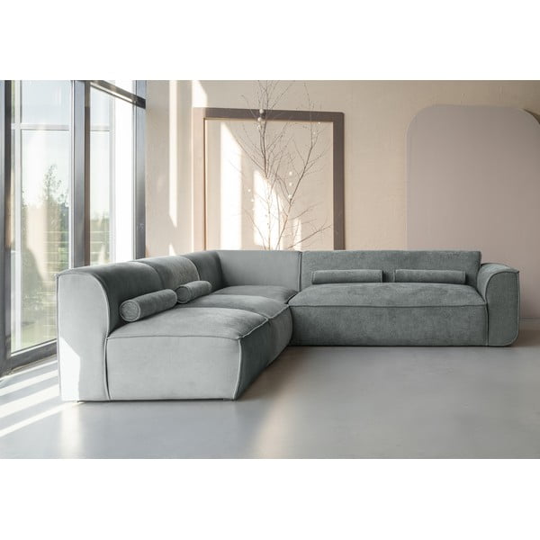 Светлозелен ъглов диван (ляв ъгъл) Flex Felix – Miuform-image-1