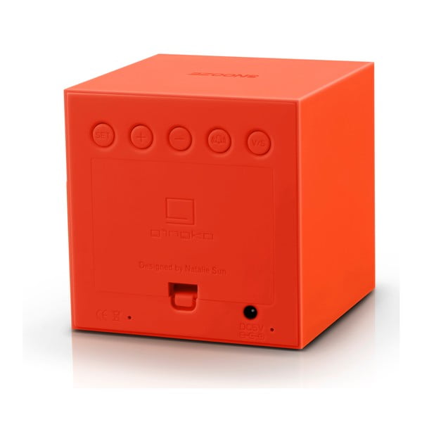 Оранжев LED будилник Gravity Cube - Gingko-image-2