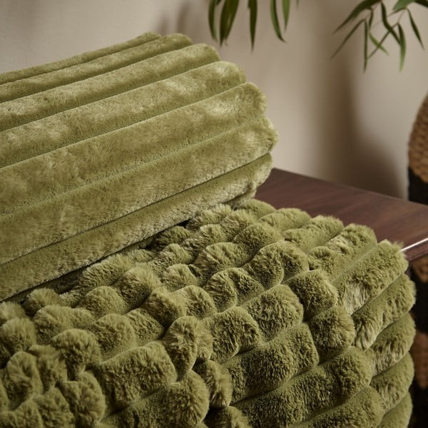 Одеяло от микрофлийс 130x170 cm Cosy Ribbed - Catherine Lansfield-image-2